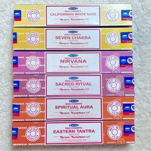 6 Packs Incense Sticks Nag Champa  Hand Rolled & Non-Toxic